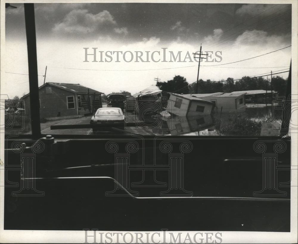 1969 Press Photo Hurricane Camille - View of damage in Plaquemines Parish. - Historic Images