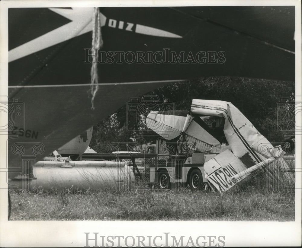 1969 Hurricane Camille - Plane wreckage from the storm. - Historic Images