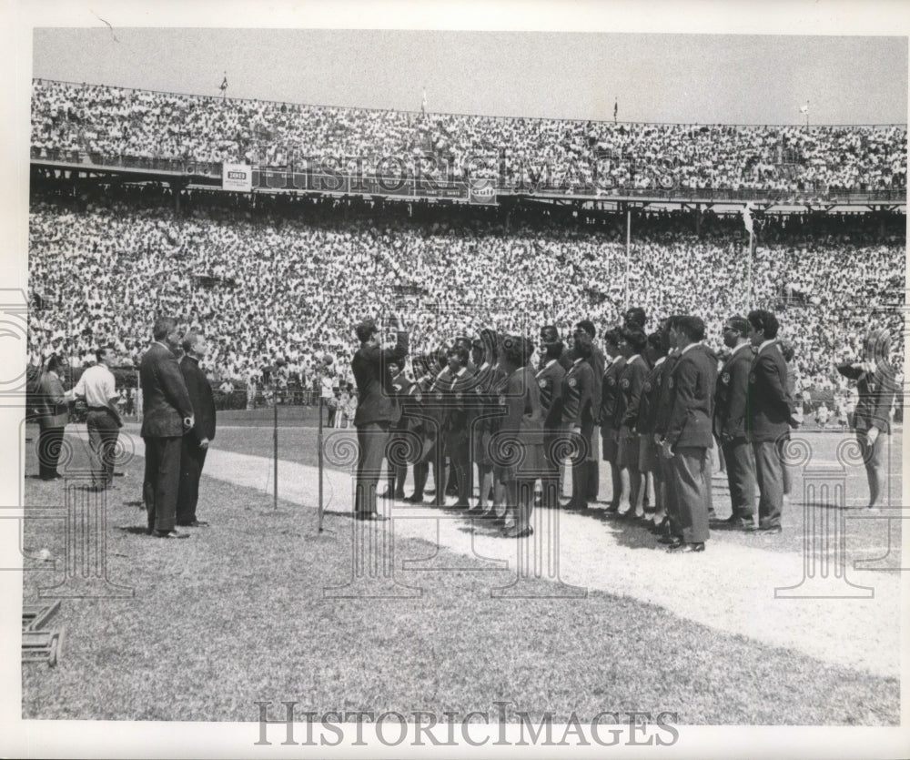 1967 Halftime Show New Orleans Saints Football Game - Historic Images