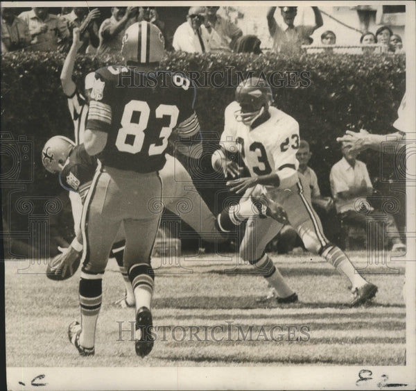 1969 Saints Ray Poage Makes Shoestring Catch for Touchdown Pass ...