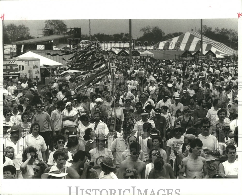 1988 Dense Crowd at the Jazz and Heritage Festival, New Orleans - Historic Images