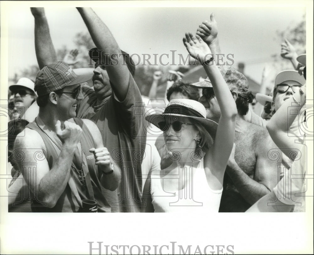 New Orleans Jazz and Heritage Festival - Crowd dancing at festival. - Historic Images