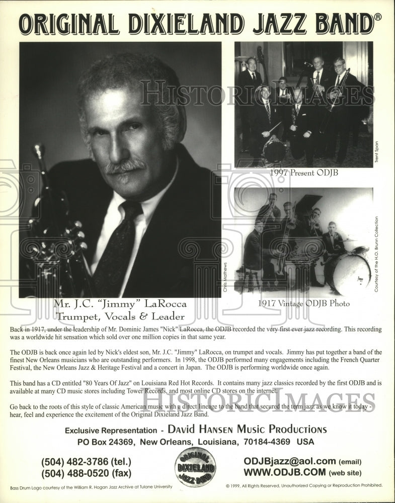 1999 Jimmy LaRocca and the Original Dixieland Jazz Band, New Orleans - Historic Images