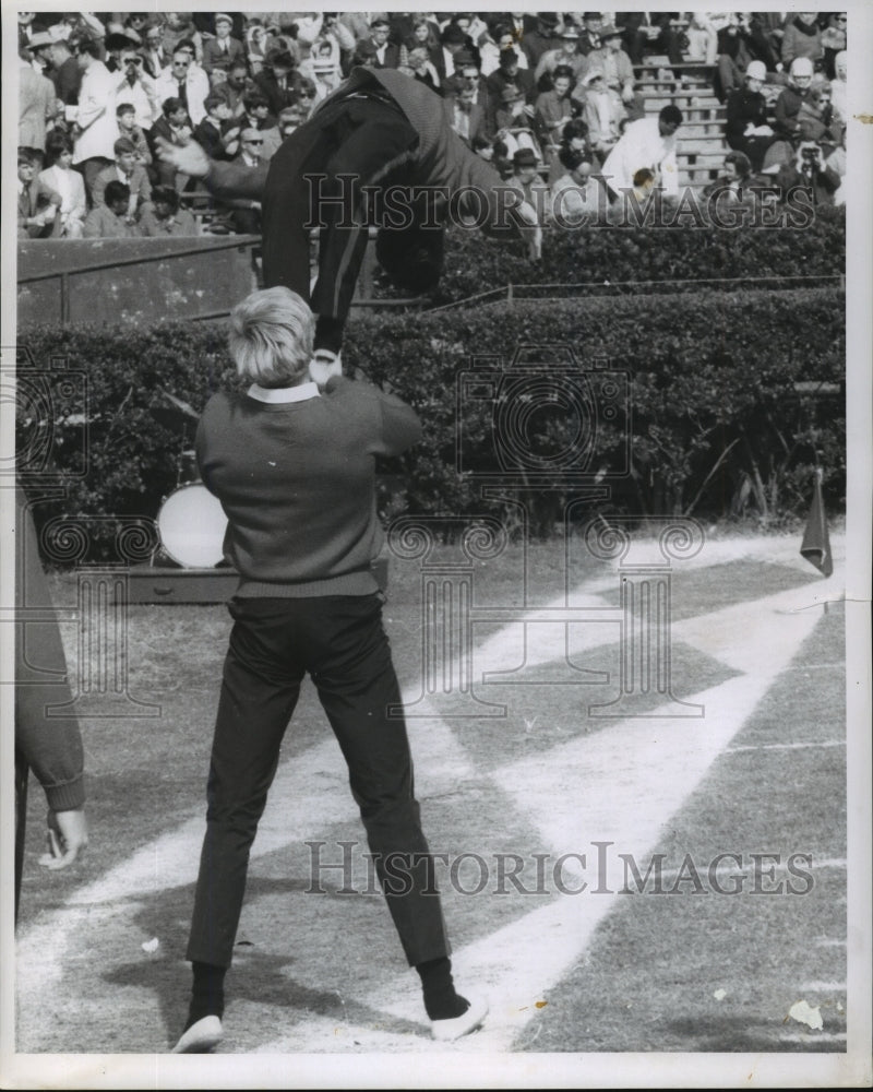 1969 Press Photo Sugar Bowl- Acrobatics at the Sugar Bowl. - noa01673 - Historic Images