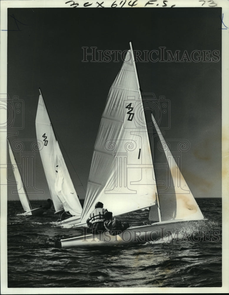 1973 Press Photo Sugar Bowl- Sugar Bowl Regatta on Lake Pontchartrain. - Historic Images