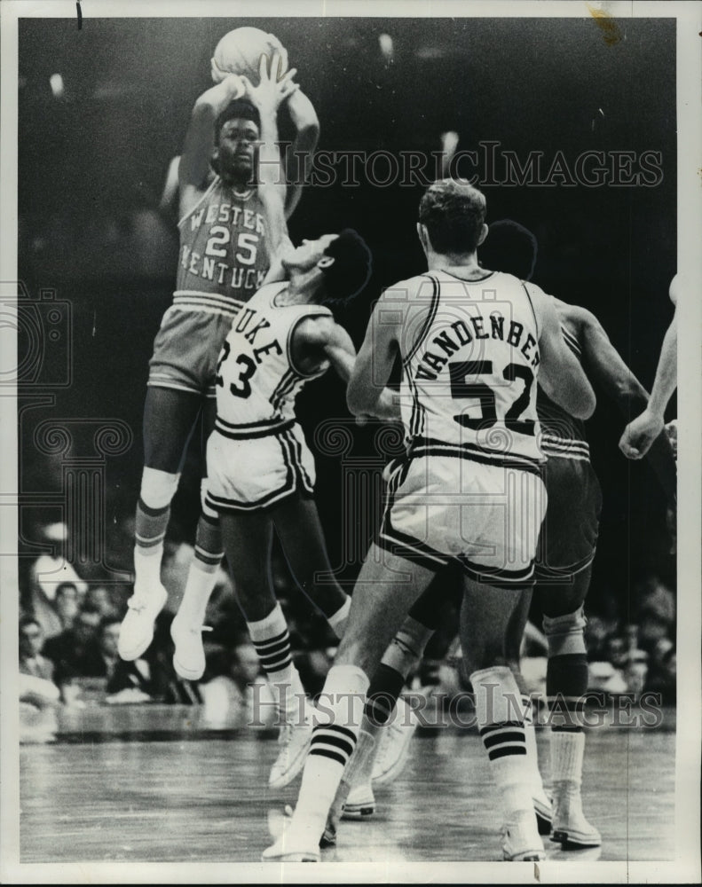 1968 Western Kentucky and Duke basketball-Jerome Perry, CB Claiborne - Historic Images