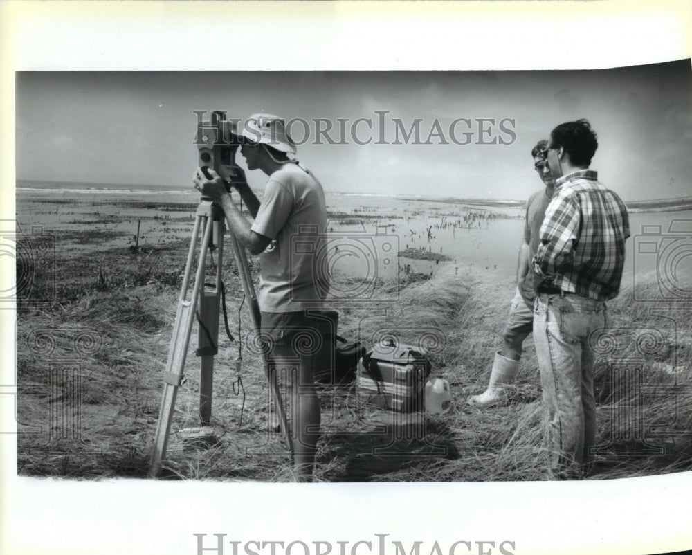 1992 Hurricane Andrew - John Dingles Surveys Coastline in the Gulf - Historic Images