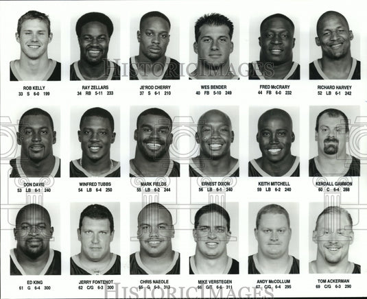 1997 New Orleans Saints - Players Include Rob Kelly and Ray Zellars - Historic Images