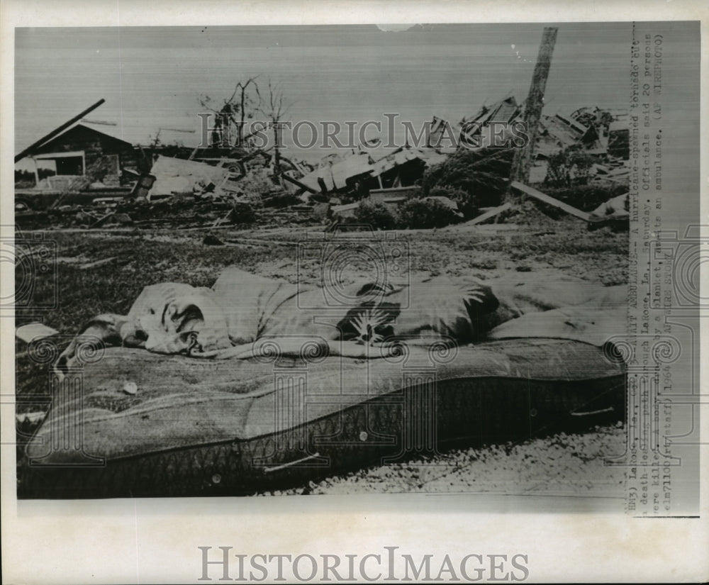 1964 Press Photo Hurricane Hilda-Hurricane spawned tornado cut deathdealing path-Historic Images