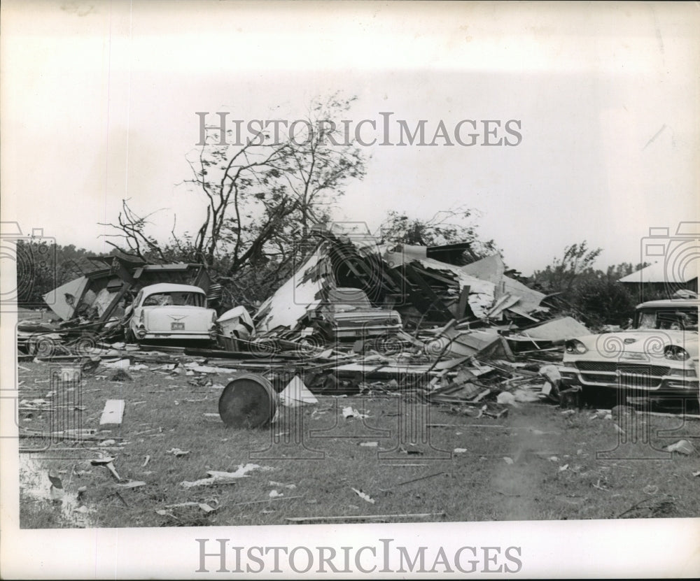 1964 Hurricane Hilda - Debris and Cars After the Storm - Historic Images