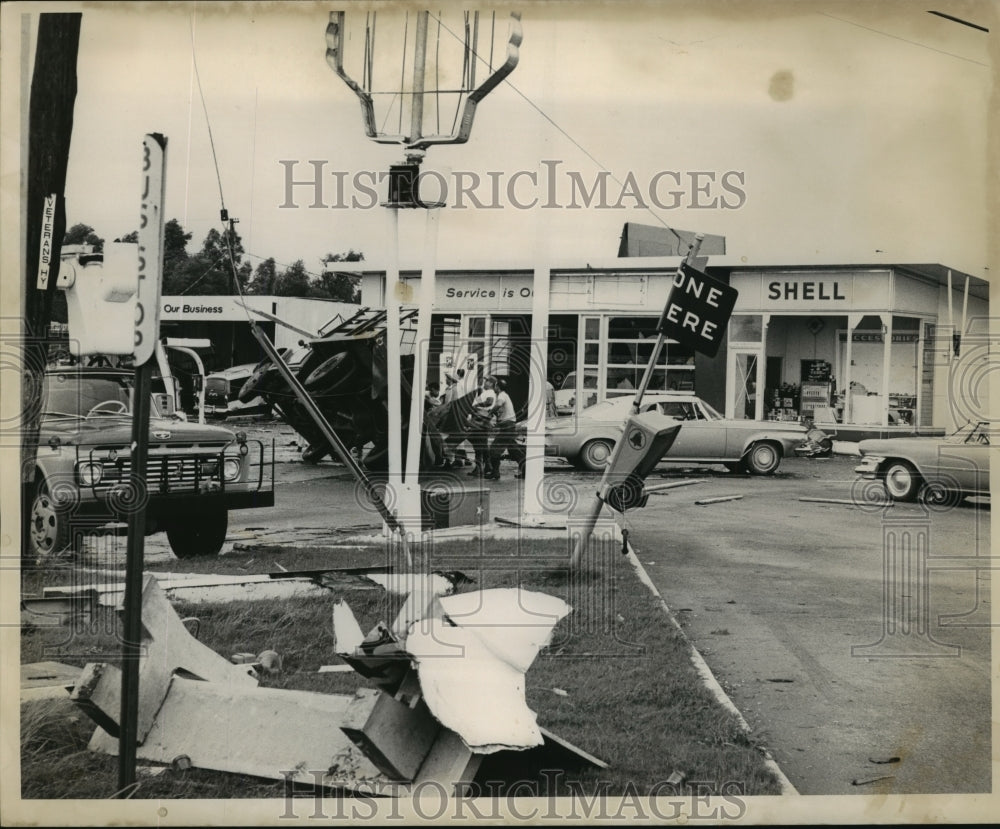 1964 Hurricane Hilda - Tornado Blows Over Truck in New Orleans - Historic Images