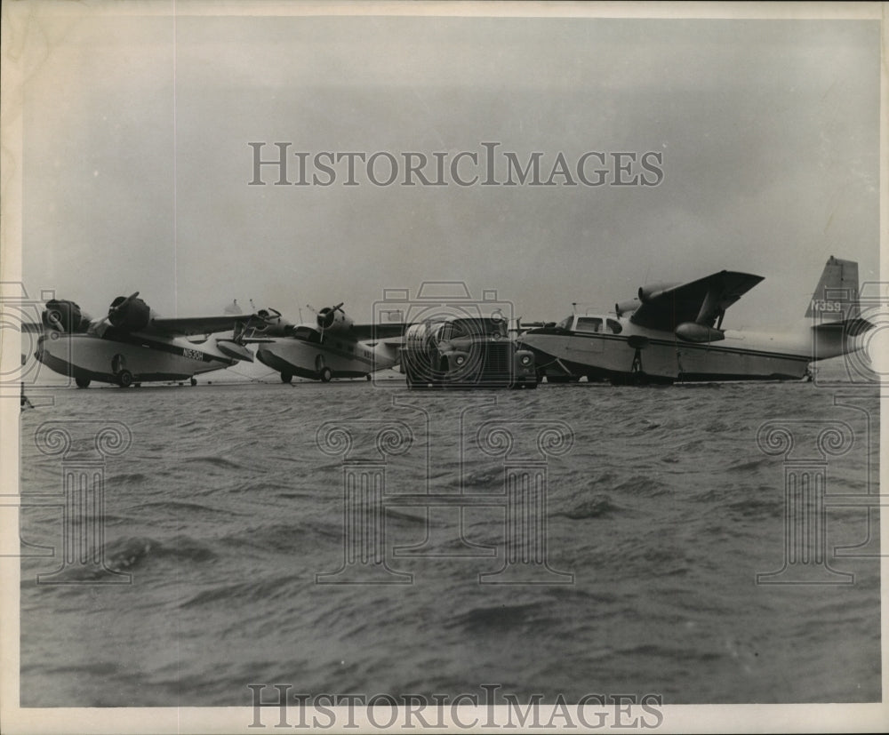 1964 Hurricane Hilda - Planes Near Flood Waters - Historic Images