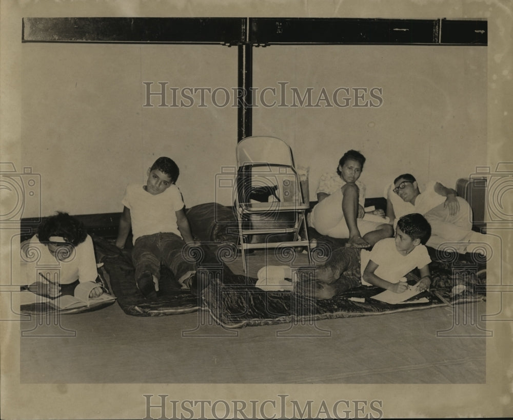 1965 New Orleans Refugees Taking a Break, Hurricane Betsy - Historic Images