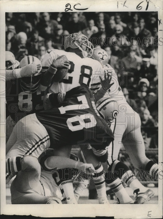 1972 Press Photo New Orleans Saints- Saints running back James Ford (28). - Historic Images