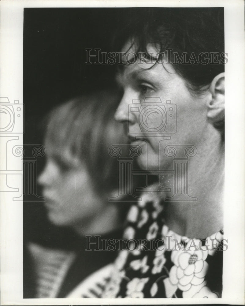 1969 Press Photo Hurricane Camille-Mrs. Carl Keel and Daughter Kim - noa03336 - Historic Images