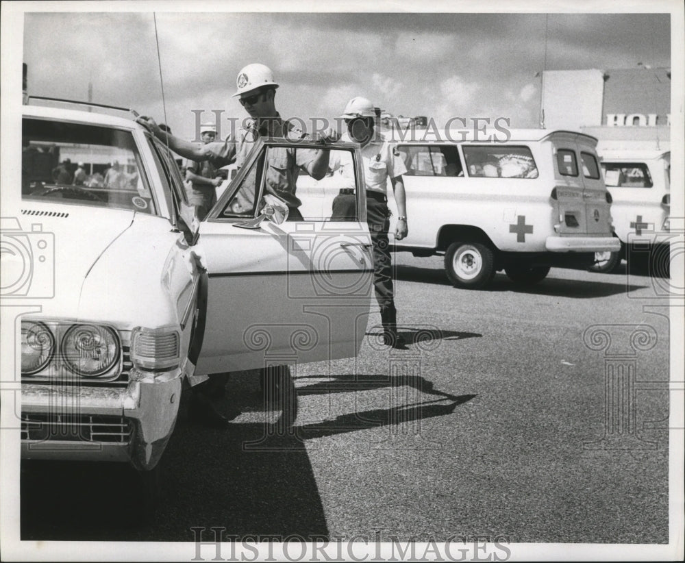 1969 Hurricane Camille Relief convoy.  - Historic Images