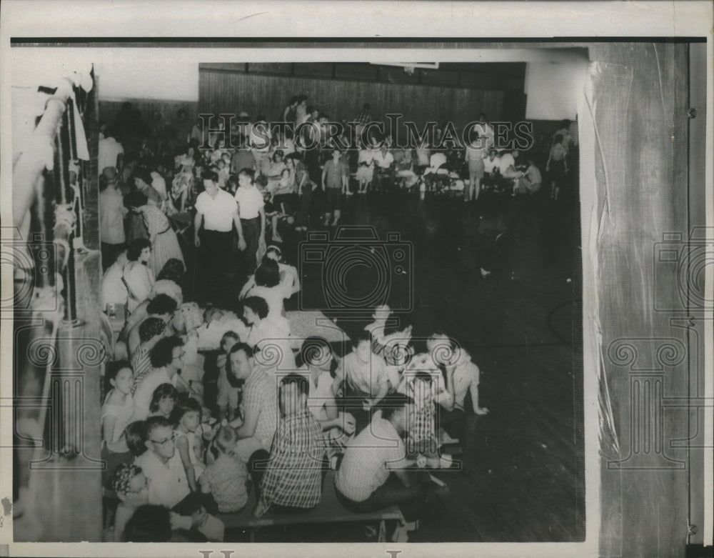 1961 Hurricane Carla- People take shelter from tornado. - Historic Images