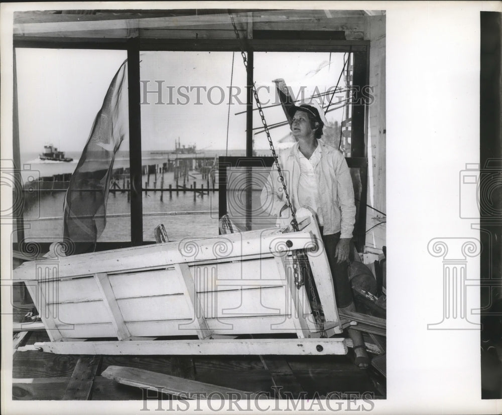 1964 Hurricane Hilda- Damage along lakefront. - Historic Images