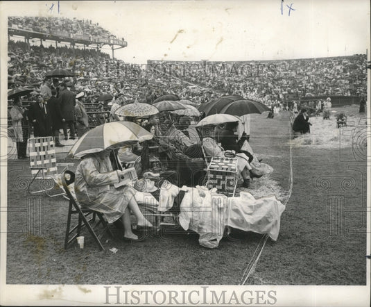 1967 Sugar Bowl-Sideline space for handicapped at Sugar Bowl Classic - Historic Images