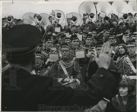 1967 Press Photo Sugar Bowl- Music from University of Southern Mississippi.- Historic Images