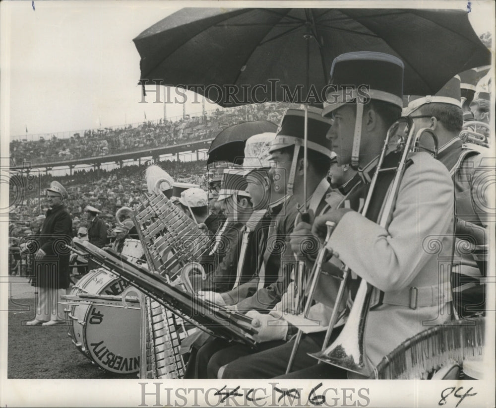 1967 Sugar Bowl- Nebraska Bandsmen lend color to entertainment - Historic Images
