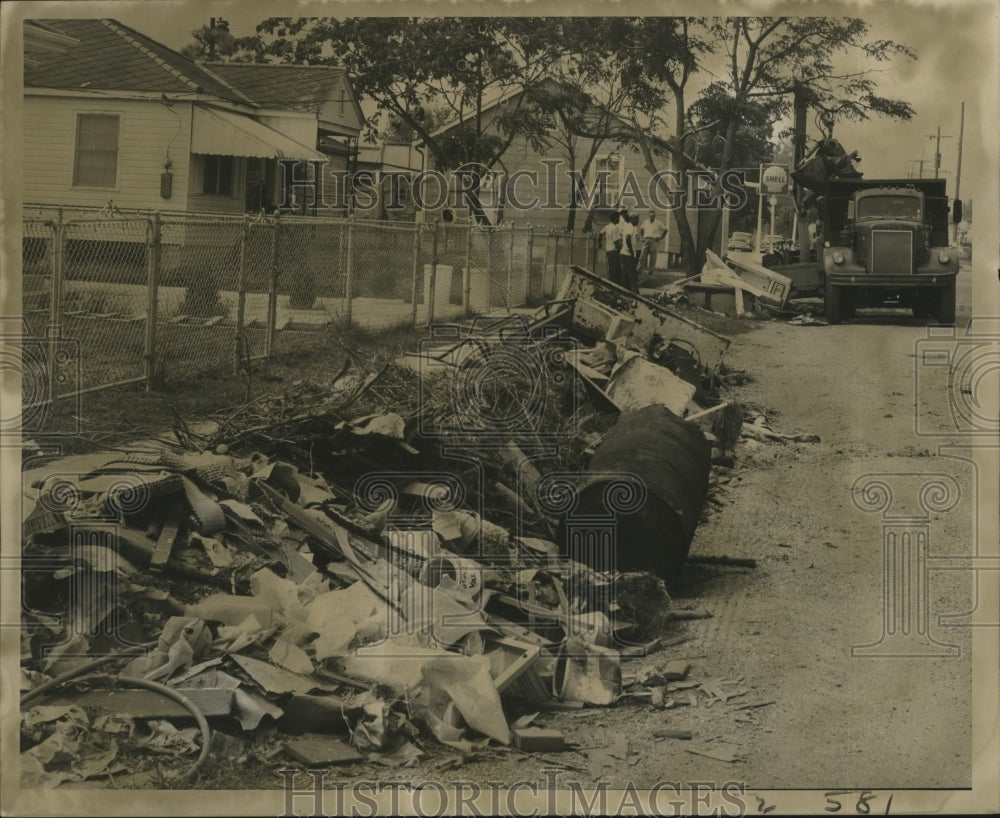 1966 Hurricane Betsy- Ninth Ward debris in the streets - Historic Images