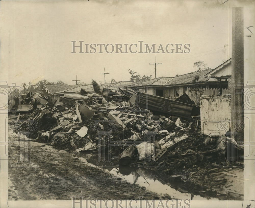 1965 Hurricane Betsy, Some Streets are Cleared - Historic Images