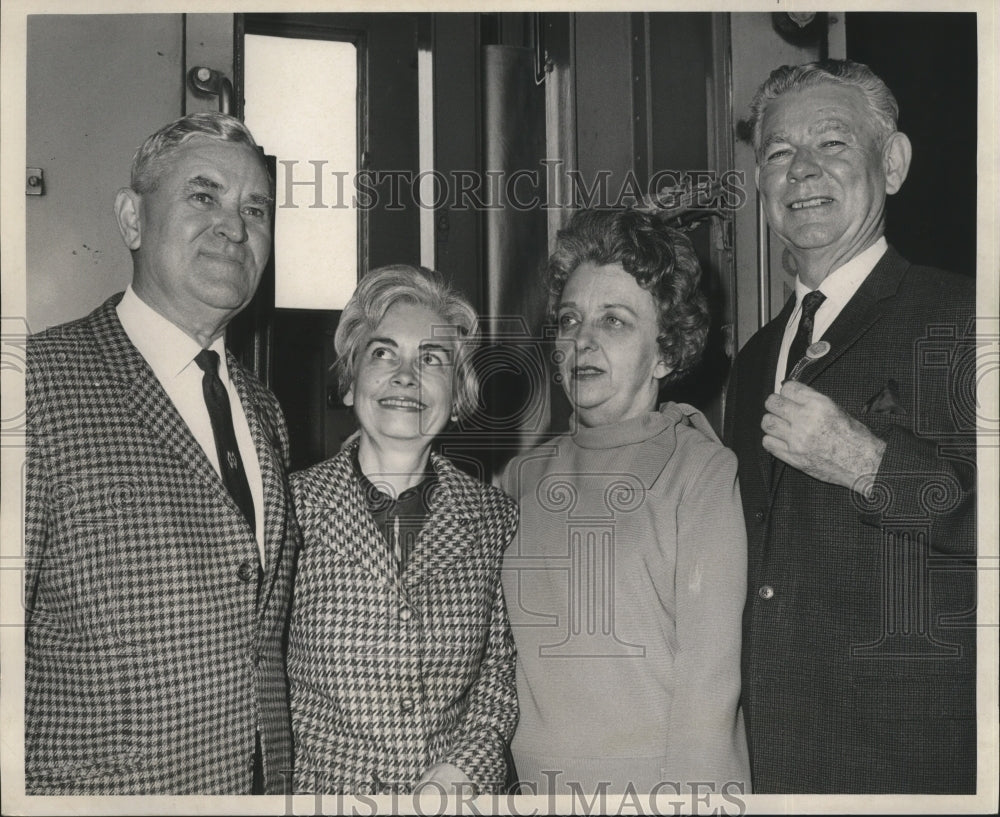 1967 Sugar Bowl- Mr. & Mrs. John D. Lee, Mr. & Mrs. Candler Watkins. - Historic Images
