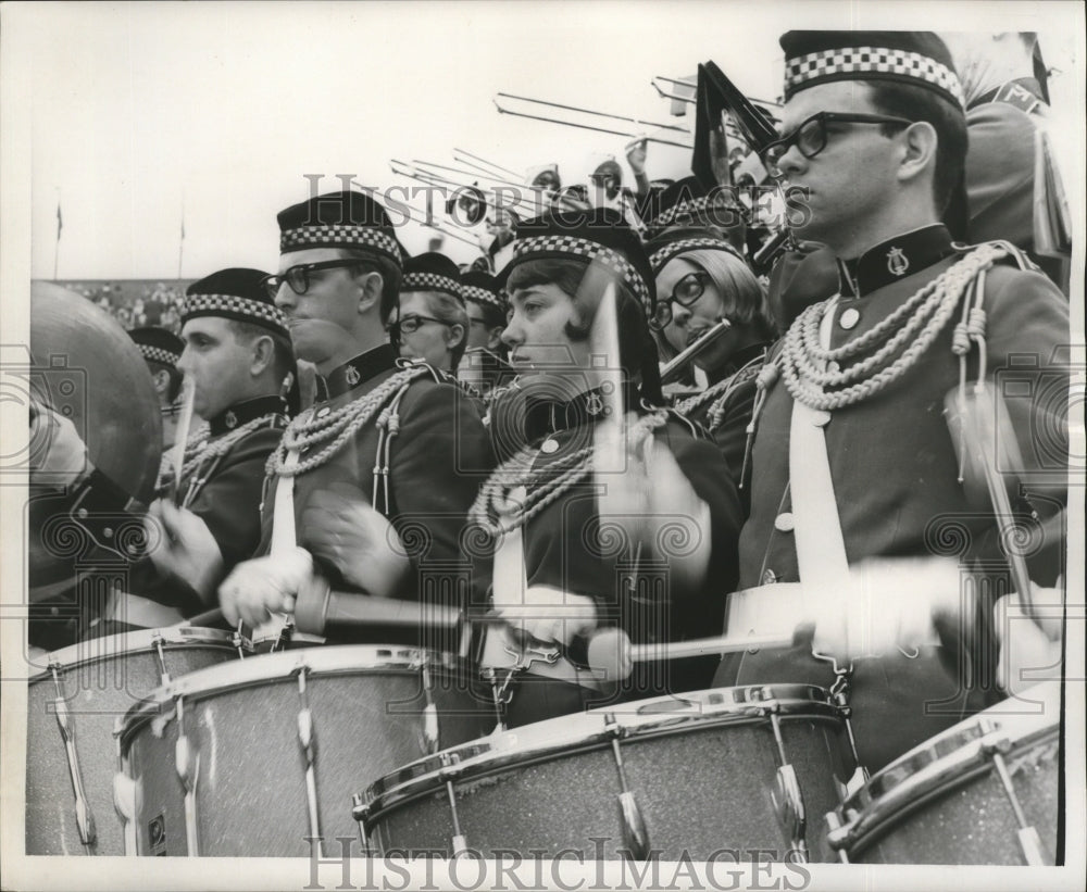 1966 Sugar Bowl- University of Southern Mississippi Band. - Historic Images