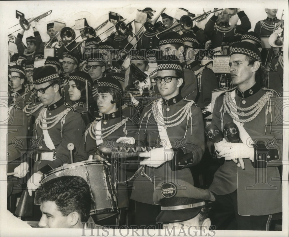 1966 Sugar Bowl- University of Southern Mississippi Band. - Historic Images