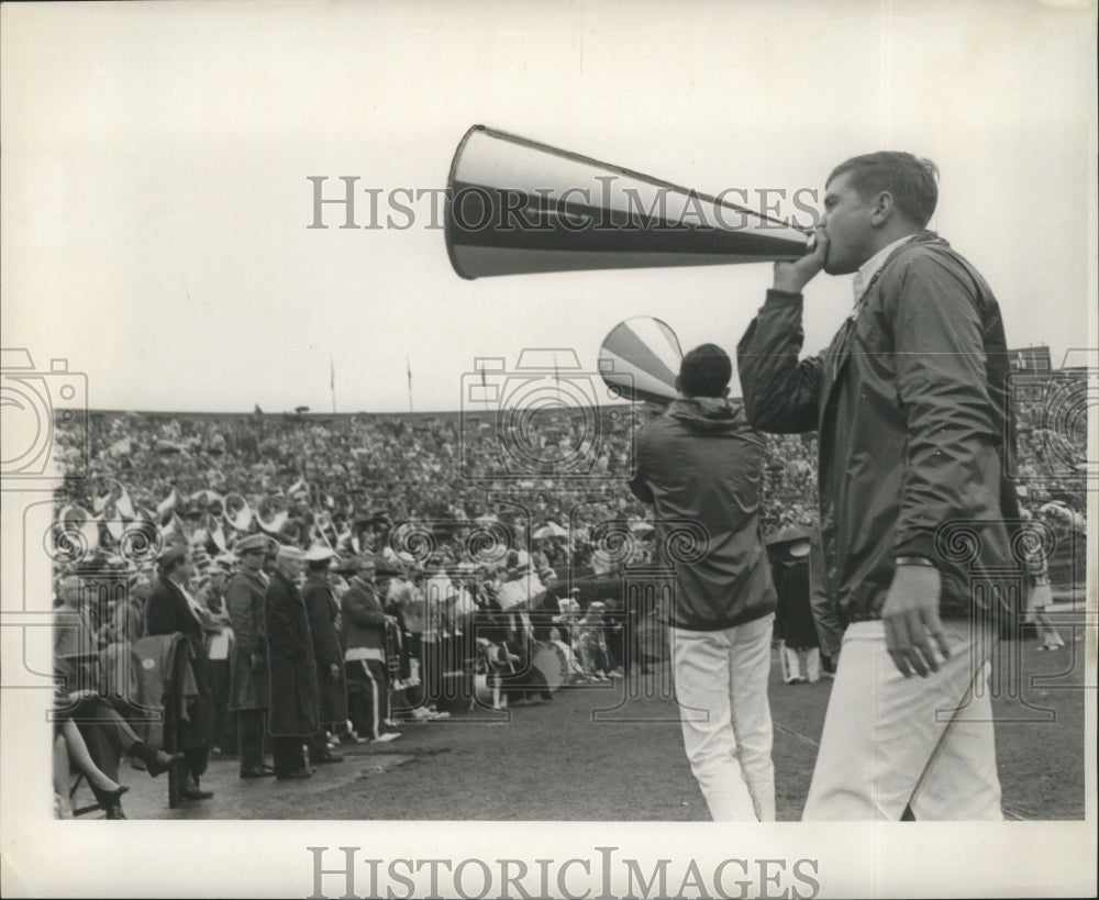 1966 Sugar Bowl - Two Guys Cheering For Their Team - Historic Images