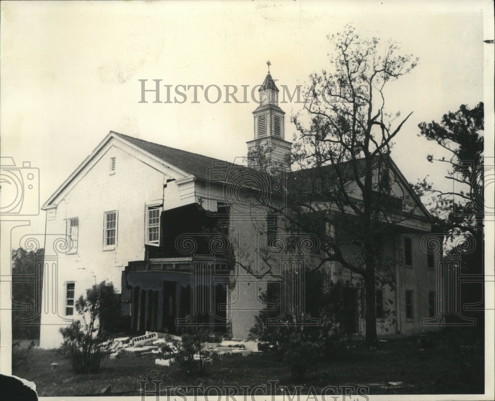 1969 Press Photo Hurricane Camille Both large and small churches victims. - Historic Images