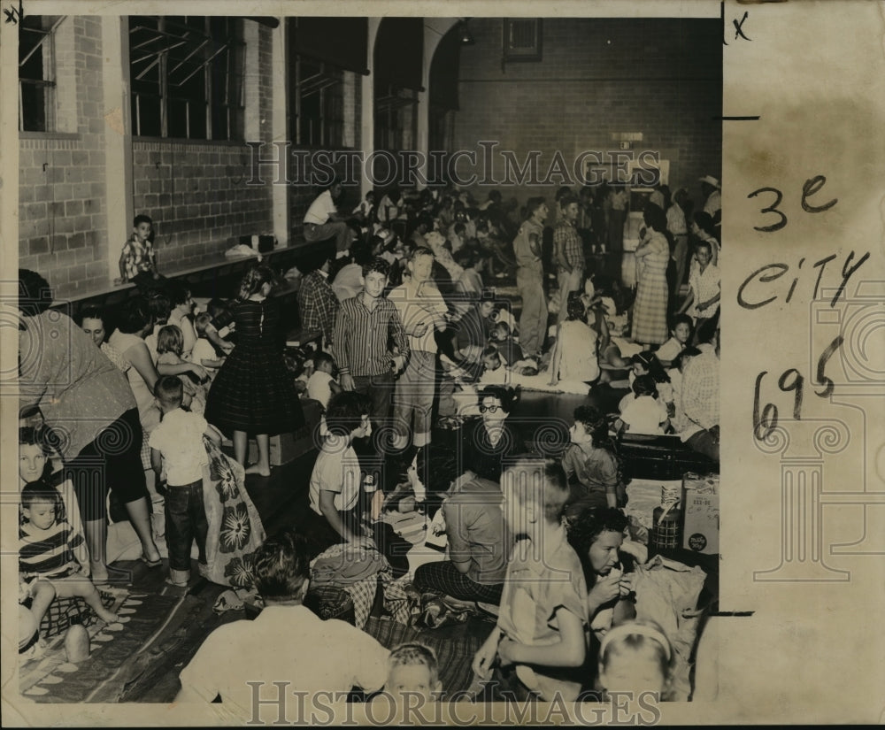 1960 Hurricane Ethel, Residents Sheltered in the High School - Historic Images