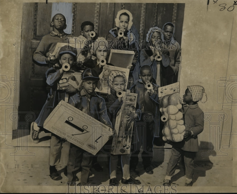 1967 Doll and Toy Fund- Children with their gifts. - Historic Images