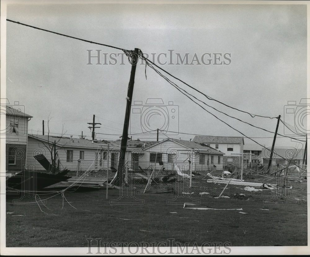 1964 Hurricane Hilda-Backyards of Wentwood on Old Miss Drive - Historic Images