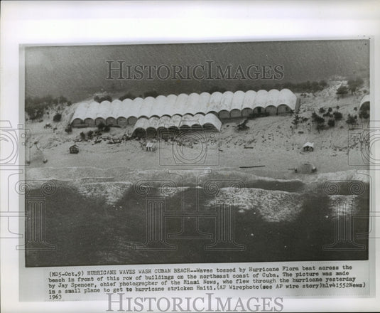 1963 Hurricane Flora destruction on buildings in Cuba - Historic Images