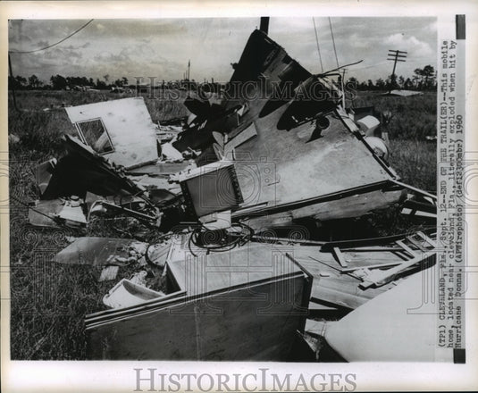 1960 Hurricane Donna damage in Cleveland, Florida-Historic Images