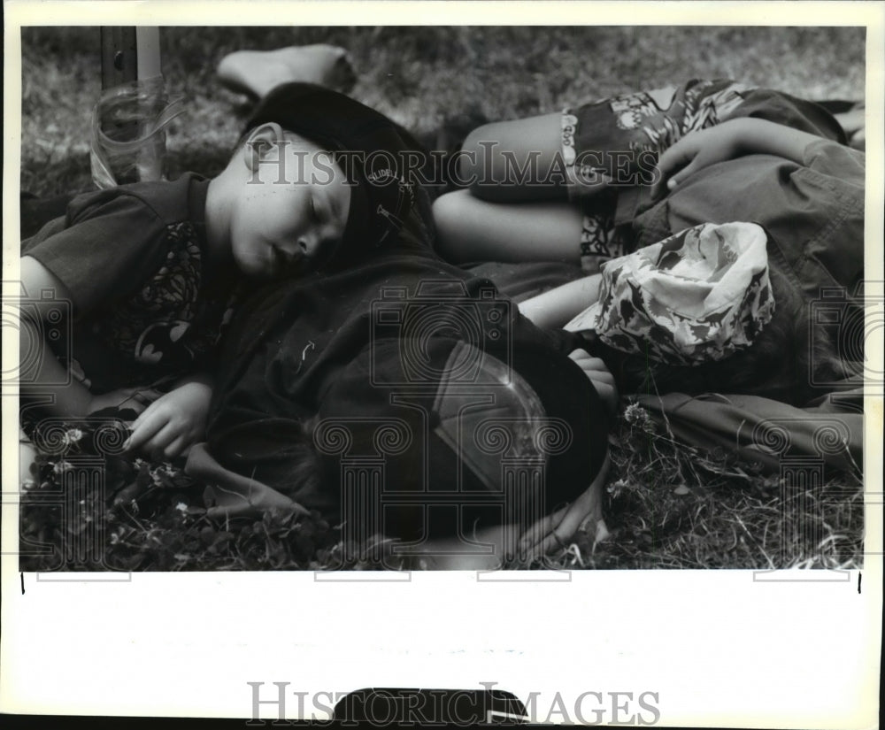 1992 New Orleans Jazz and Heritage Festival- Fested and rested. - Historic Images