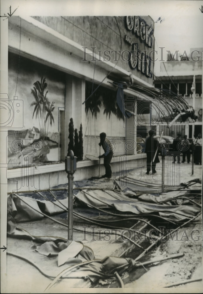 1950 Hurricane Destroyed Unprotected Jack and Jill Shop - Historic Images