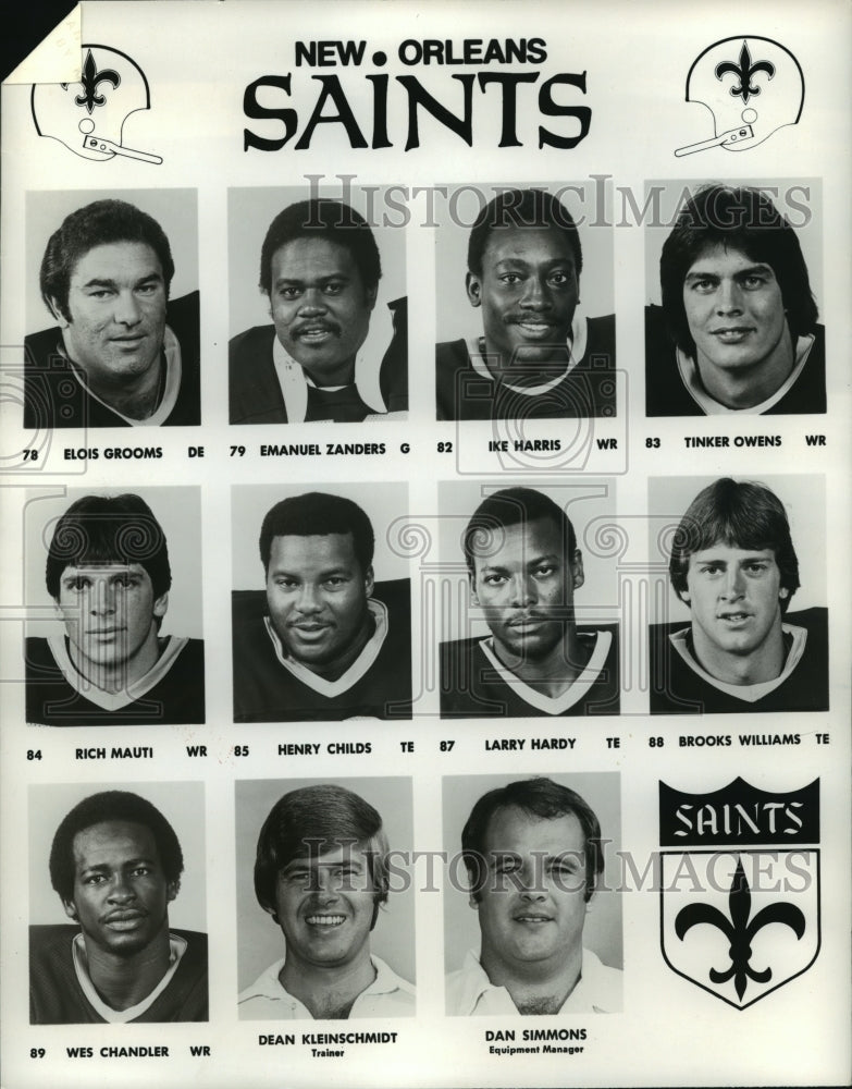 1982 New Orleans Saints, Photo of Saint&#39;s Players and Coaches - Historic Images