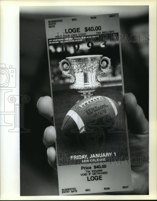 Sugar Bowl- Sugar Bowl ticket. - Historic Images