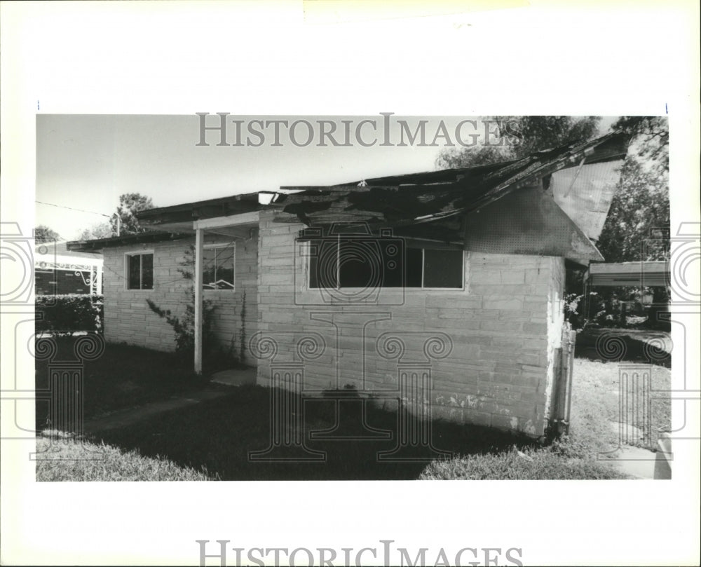 1992 Abandoned voter&#39;s house in Meraux. - Historic Images