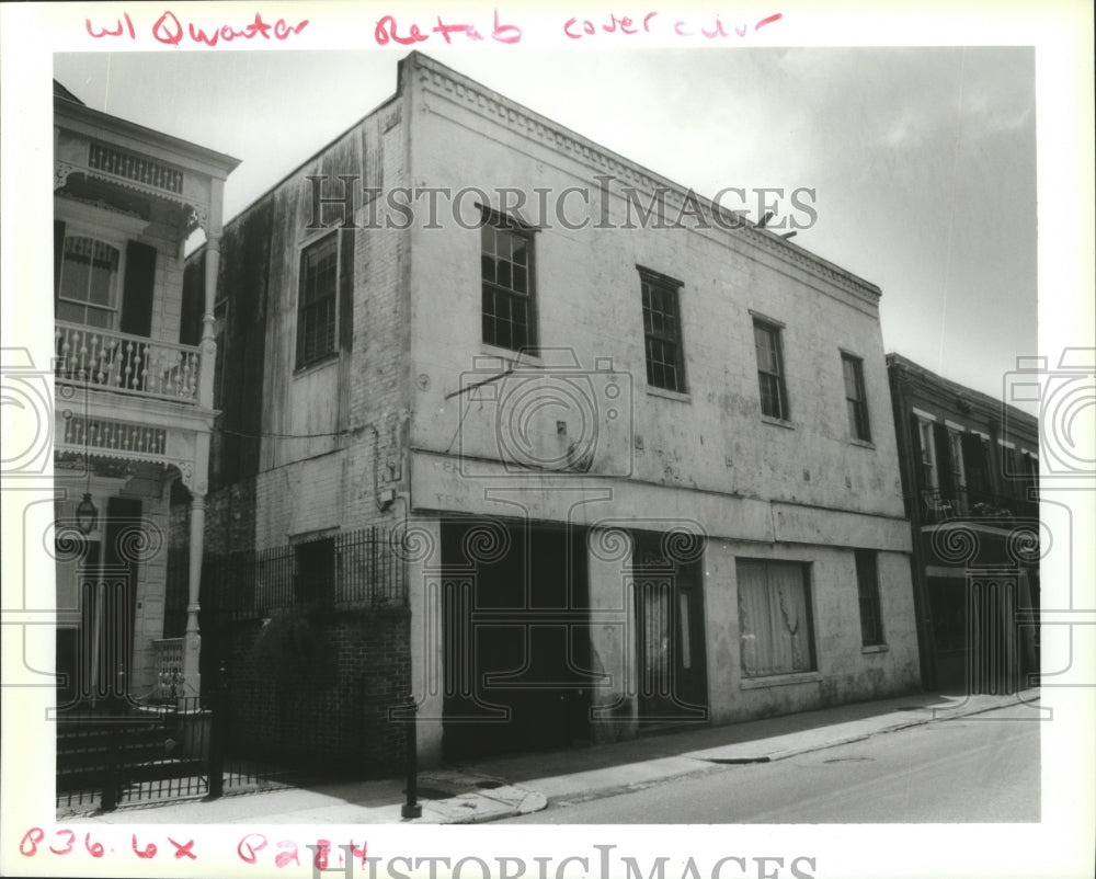 1993 A vacant warehouse at 1216 Royal Street in the French Quarter. - Historic Images