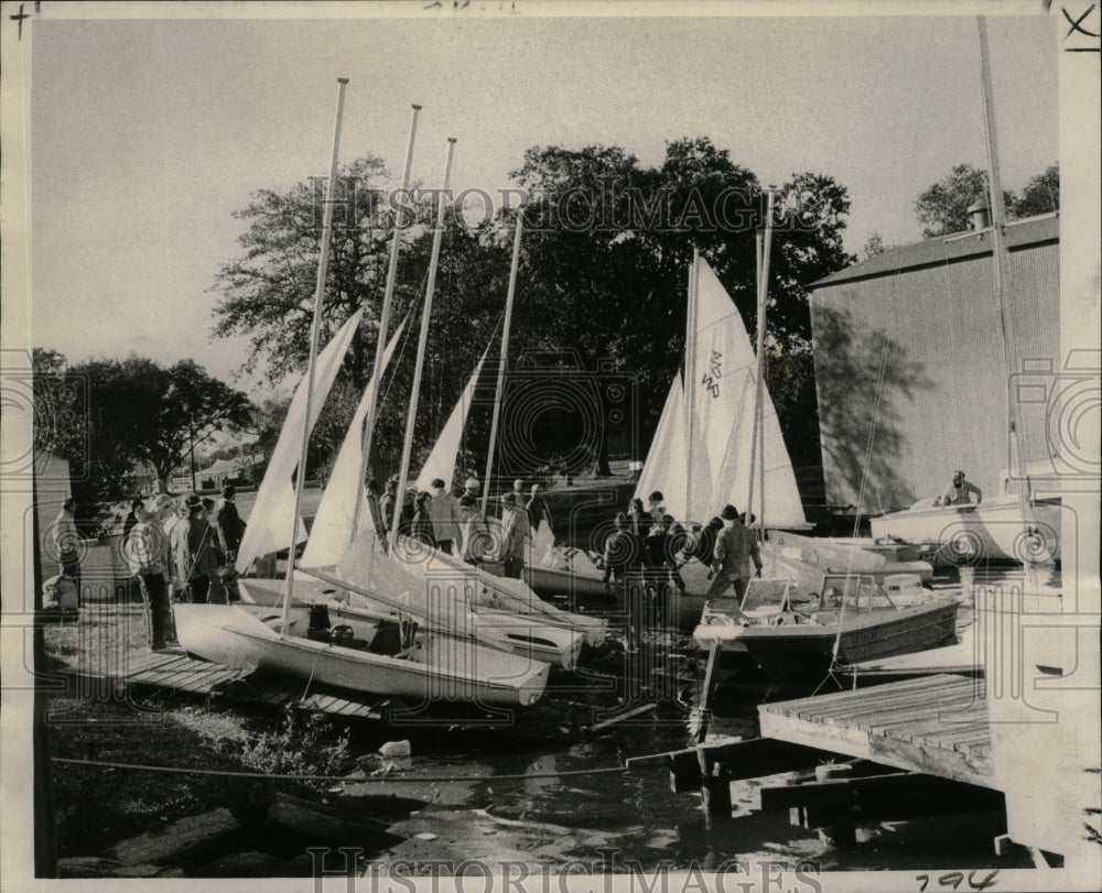 1973 Press Photo New Orleans - Sailboats Ready for 12th Annual Sugar Bowl Regatt - Historic Images