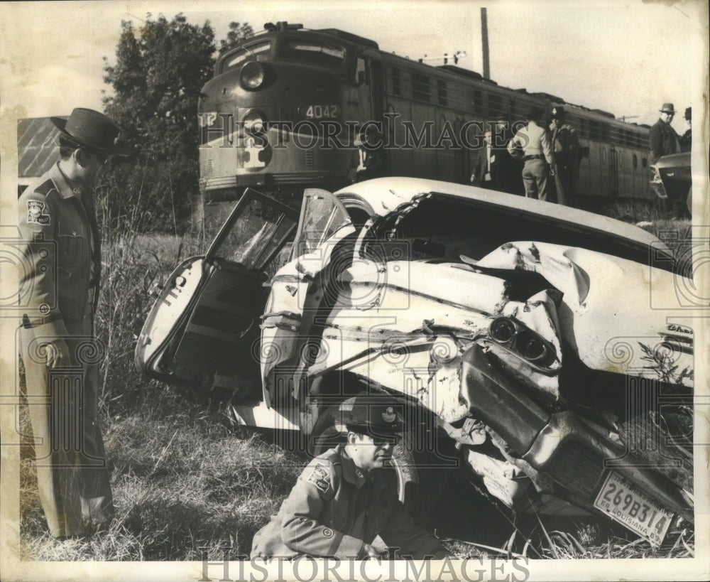 1968 Accidents- Train car wreck Webster and Kenner Avenue. - Historic Images
