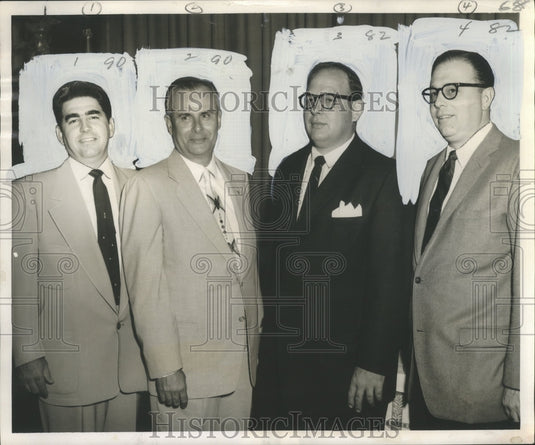1956 Press Photo Officers of Southern Home Improvement Contractors Association - Historic Images