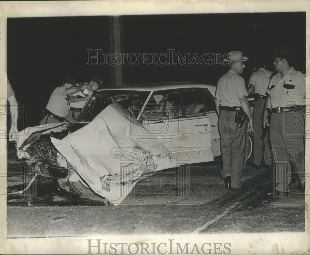 1967 State Police at the scene of automobile accident-Historic Images