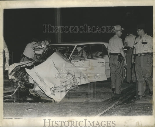 1967 State Police at the scene of automobile accident-Historic Images