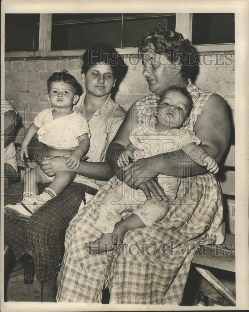 1961 Hurricane Carla - Evacuees Wait at St. Bernard High School - Historic Images