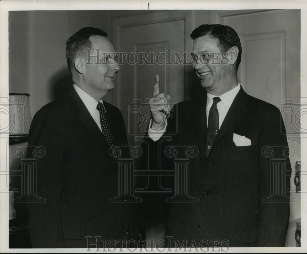 1959 Press Photo Sugar Bowl- Dr. John D. Williams and C.M. &quot;Tad&quot; Smith - Historic Images